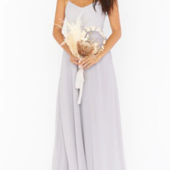 Show Me Your MuMu - Faith Maxi Dress (Dove Grey Chiffon; Medium) - Picture 3 of 5